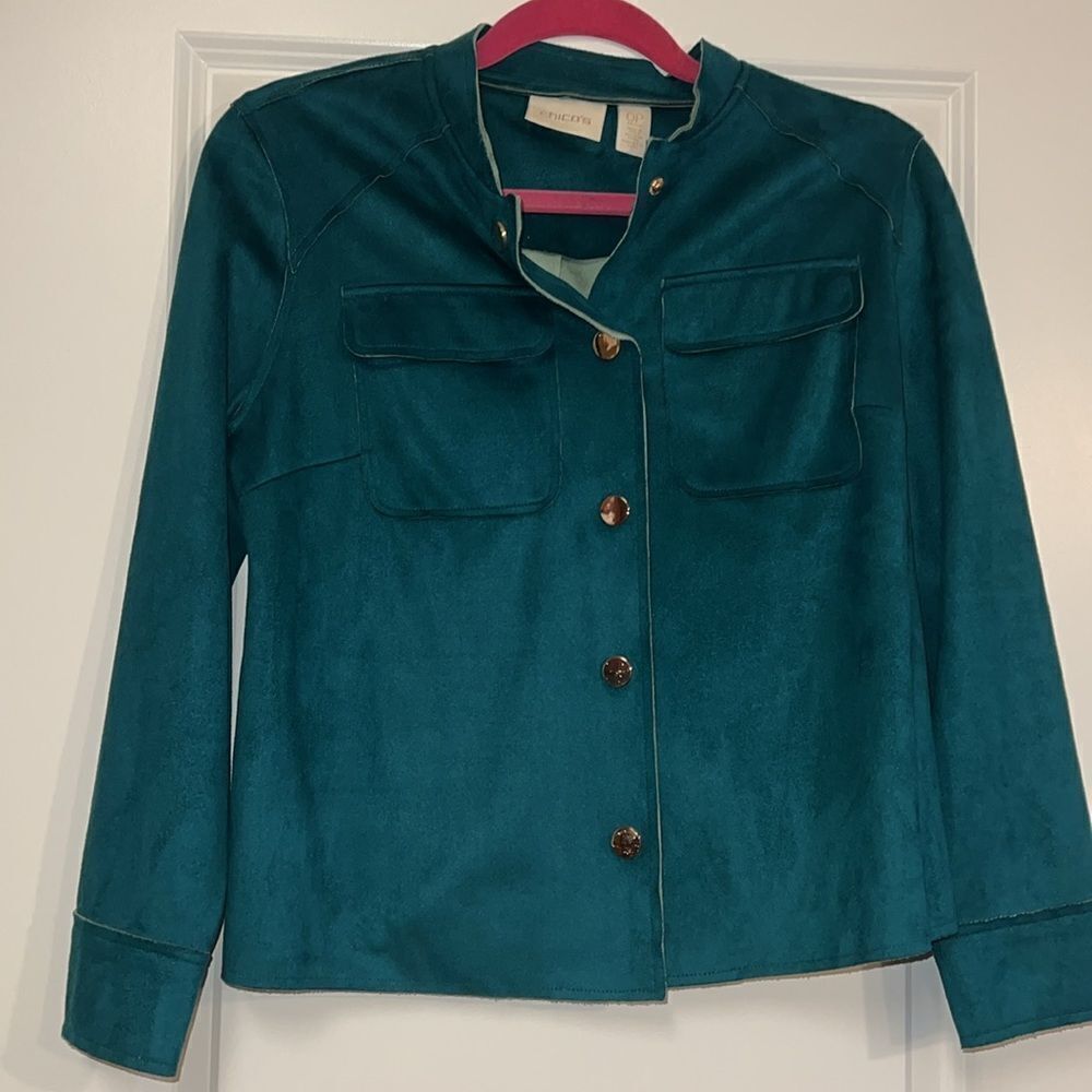 Chico’s Double Face Suede Jacket - Picture 5 of 10
